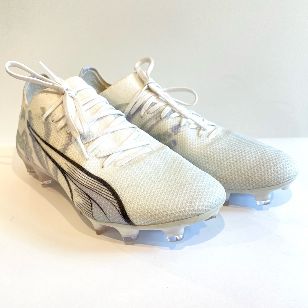 Puma Ultra Match Brilliance White 107405 01 Women's White Soccer Cleats Size 7